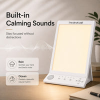 Focus Light three light modes — warm, neutral and daylight color temperatures